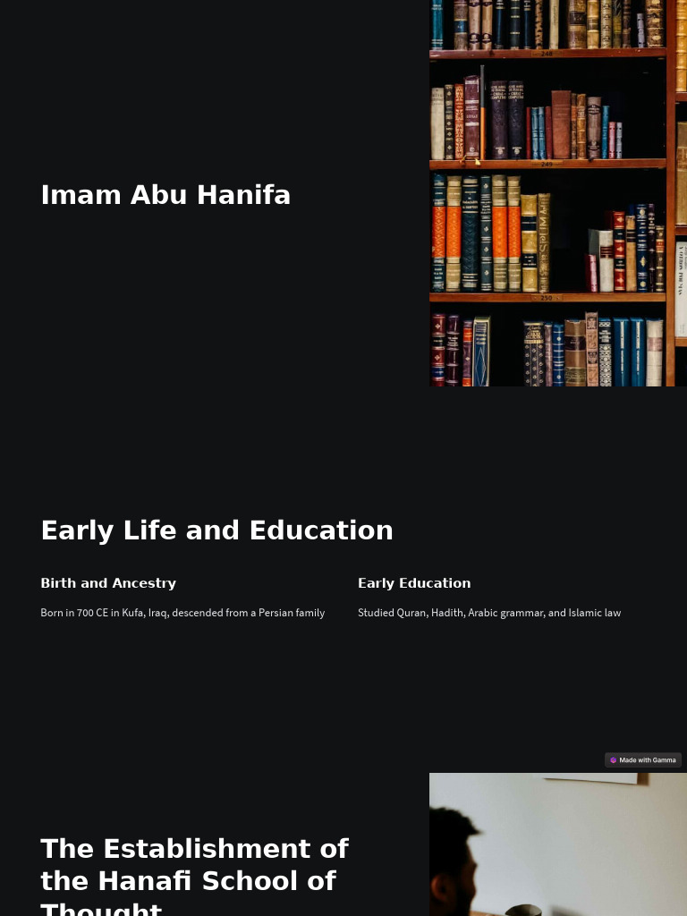 Imam Abu Hanifa: Legacy and Influence | PDF
