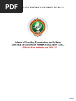 VTU MBA Syllabus 2024-25 Overview | PDF | Course Credit | Educational ...