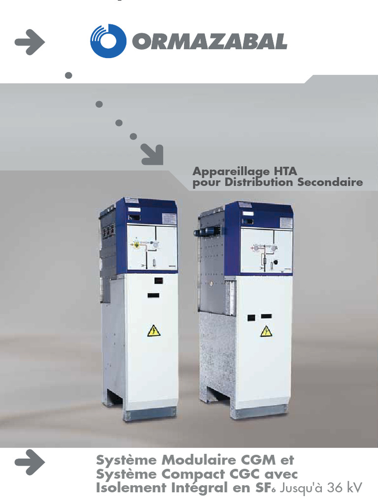 Cellules HTA Ormazabal jusqu'à 36 kV | PDF | Interrupteur ...