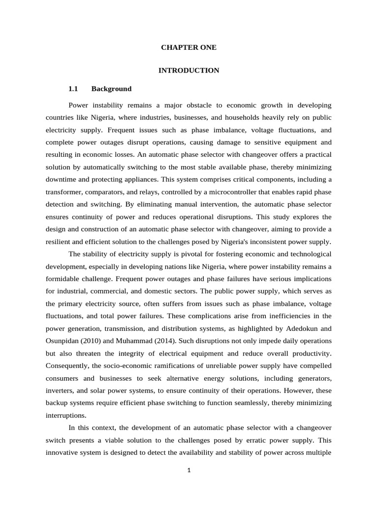 Automatic Phase Selector Design for Stability | PDF | Electric Power ...