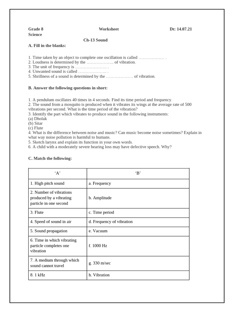 637618774232984037Ch 13SoundWorksheet | PDF