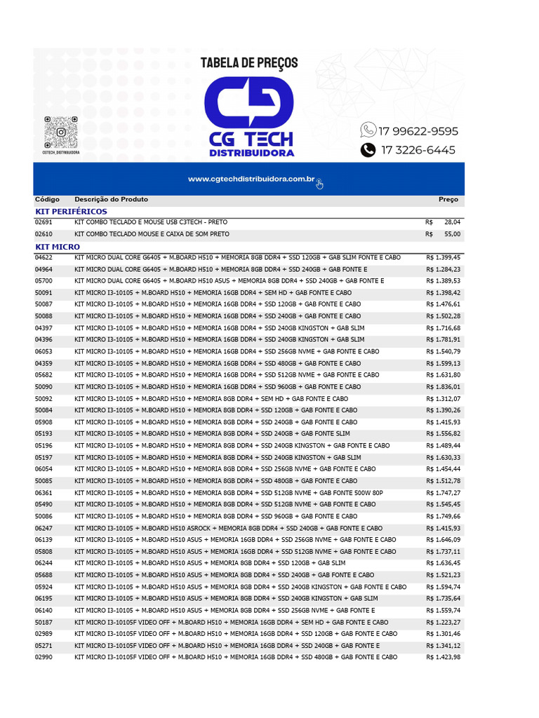 Kit Micros CG Tech 30.10 | PDF | Computer Science | Office Equipment