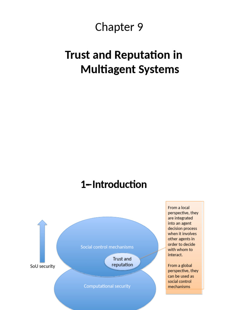 Trust and Reputation in Multiagent Systems | PDF | Reputation | Information