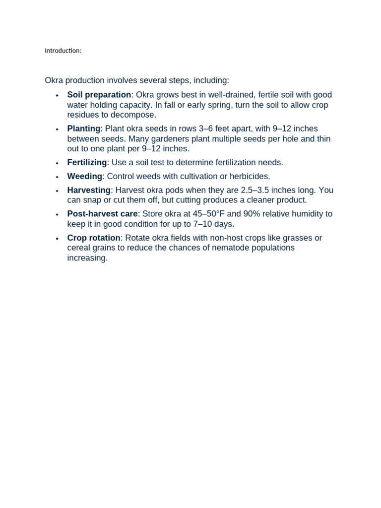 Soil Preparation | PDF
