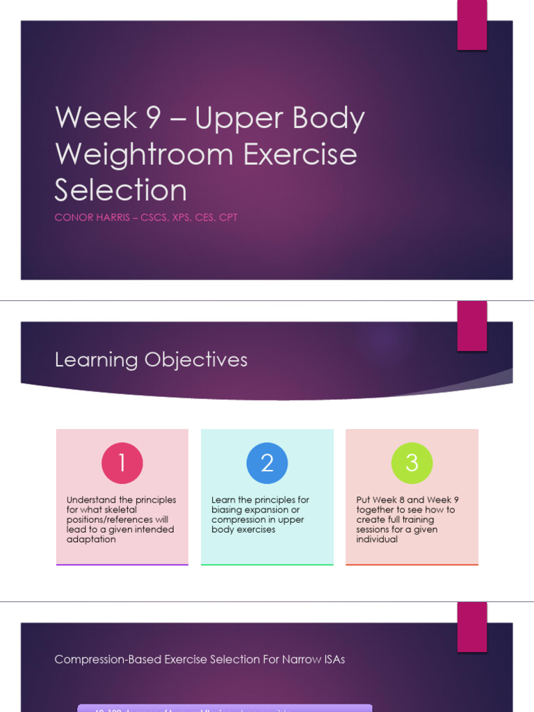 Upper Body Exercise Selection Guide | PDF | Anatomical Terms Of Motion ...