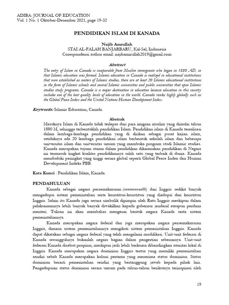 Template+ADIBA+JOURNAL+OF+EDUCATION+(indonesia),+aa | PDF