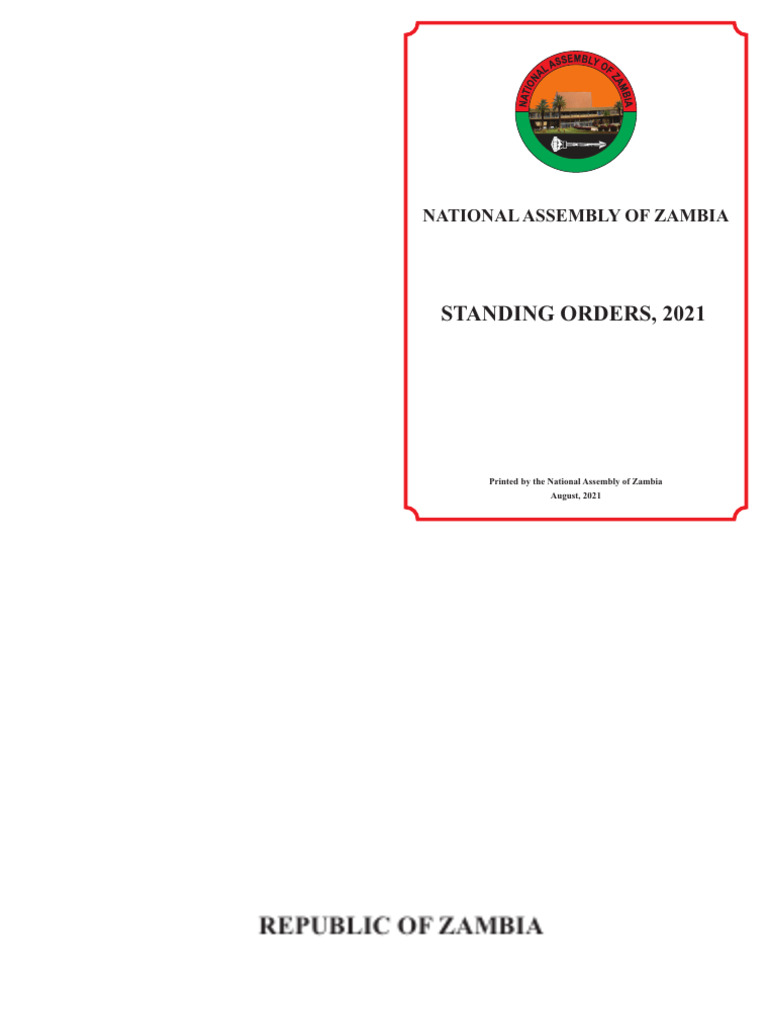 Standing orders 2021 pdf oath of office bill law 
