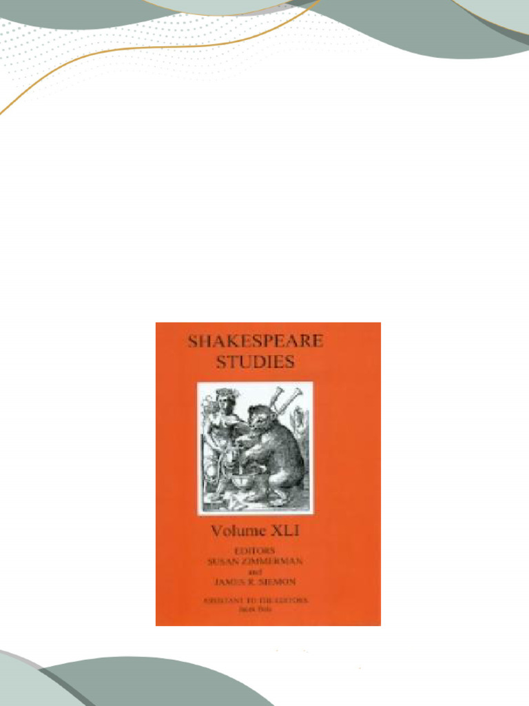 Shakespeare Studies 1st Edition Susan Zimmerman: - Click The Link Below ...