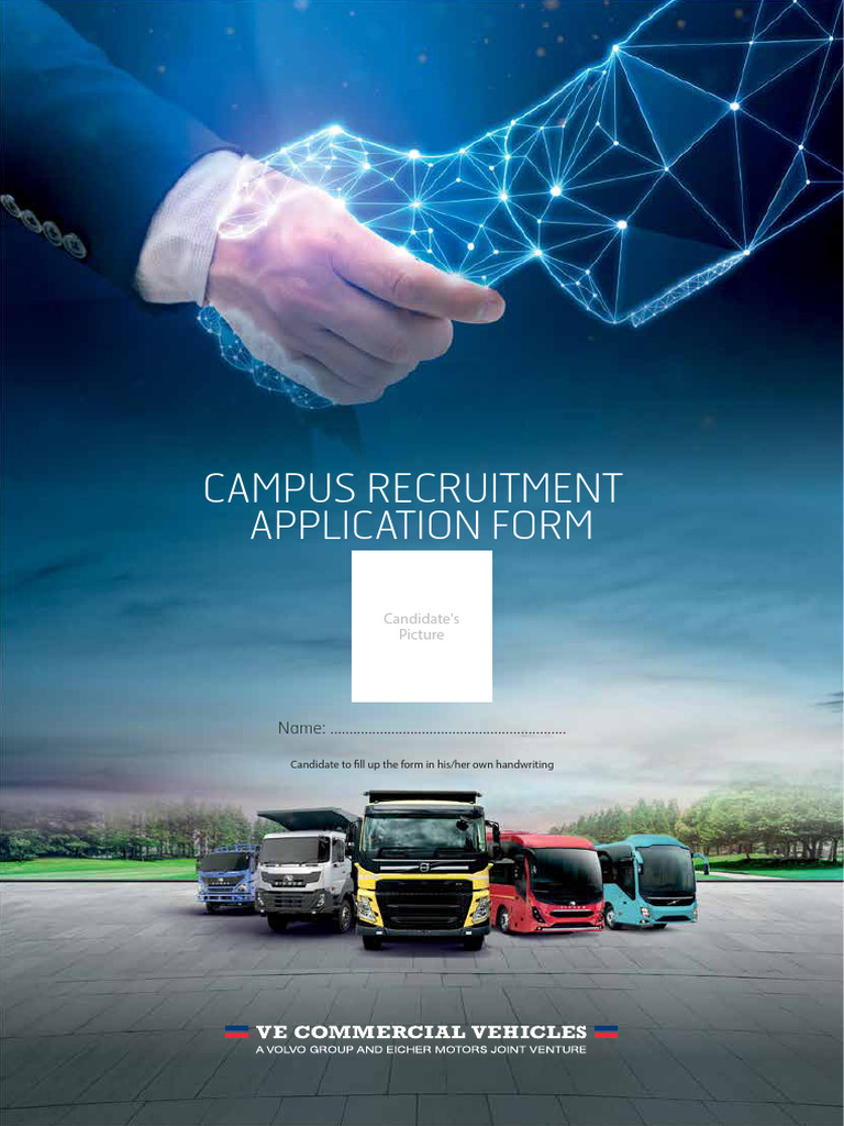 Campus Recruitment FORM VOLVO | PDF | Chronic Condition | Clinical Medicine