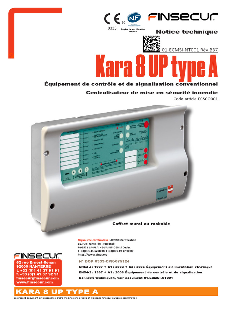 Installation 01 ECMSI NT001 Rev B37 Kara 8 Up Type A 03-05-2024 | PDF ...