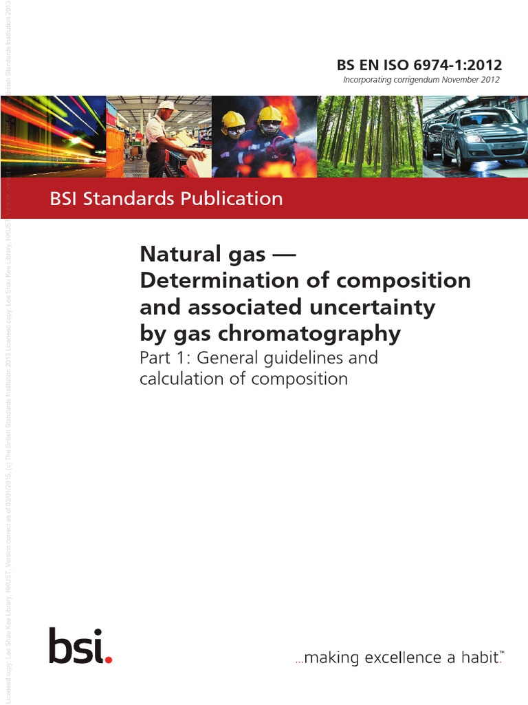 ISO 6974-1: Natural Gas Composition Guide | PDF | Standard Deviation ...