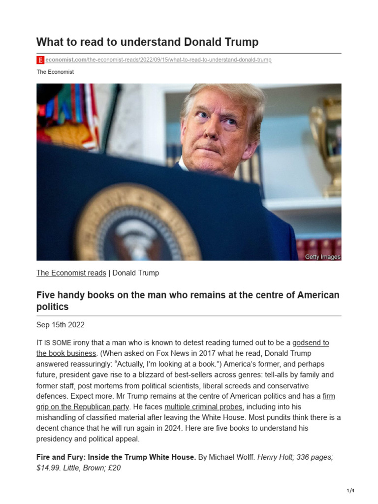 to read to understand Donald Trump PDF Donald