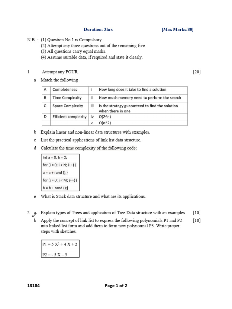 Data Structures and Algorithm | PDF | Computational Science | Computer ...