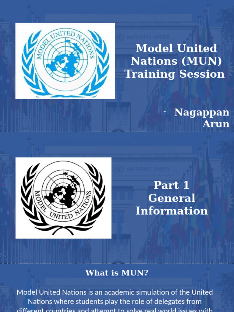MUN Training Session Overview and Procedures | PDF | Political Law ...