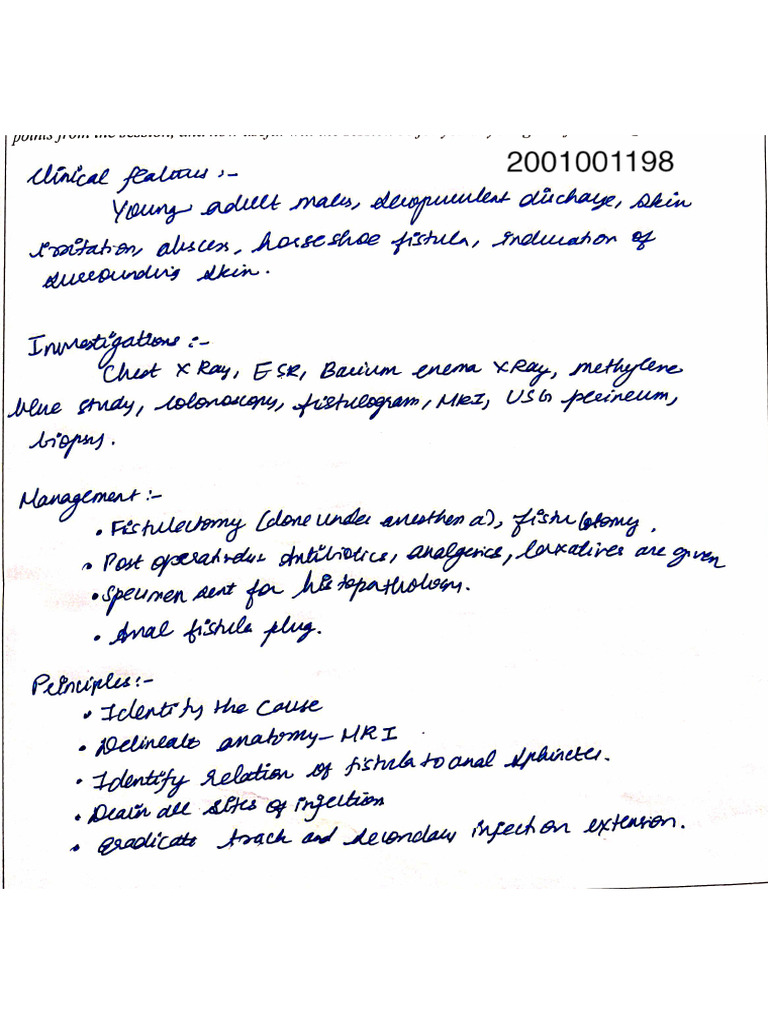 Fistula in Ano | PDF