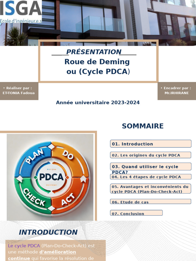 Cycle PDCA : Amélioration Continue en Entreprise | PDF | Lean ...