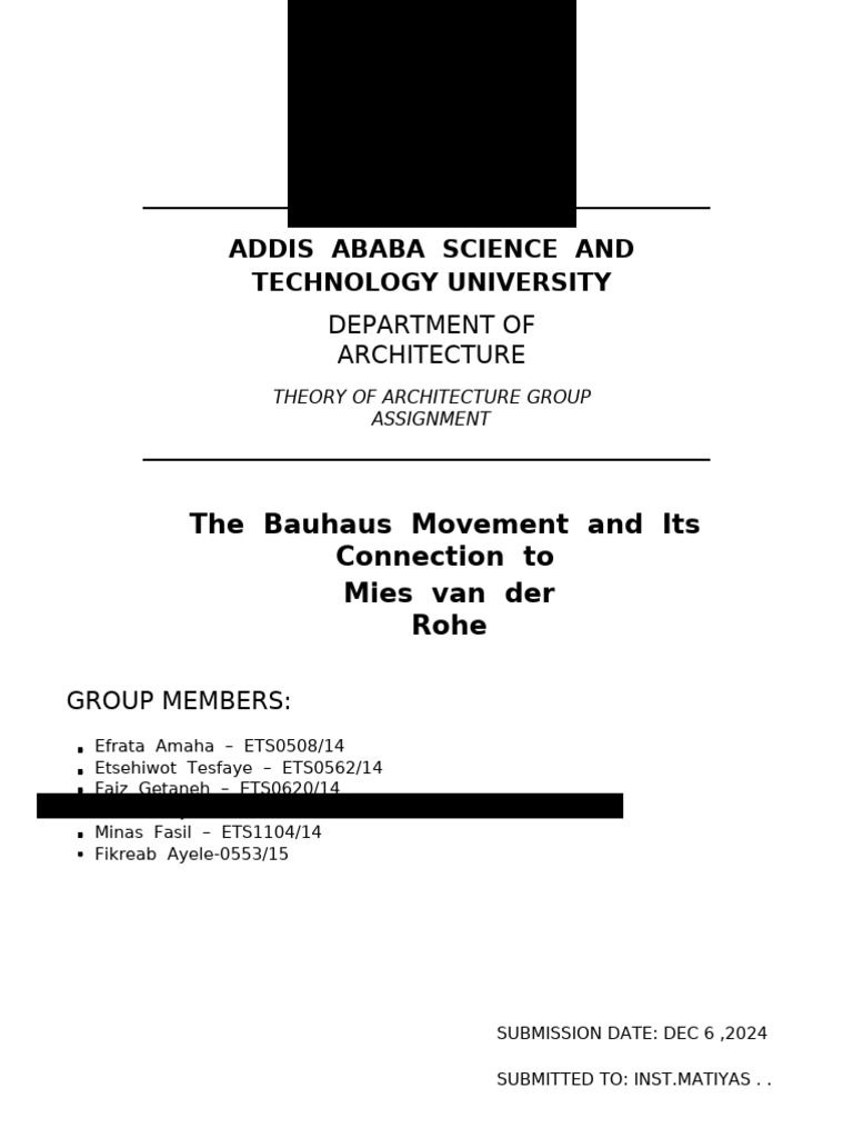 Theory of Architecture Assignment | PDF | Minimalism | The Arts