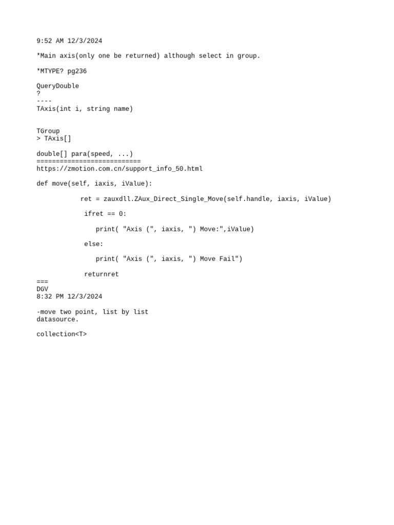 Axis Movement Control in Programming | PDF