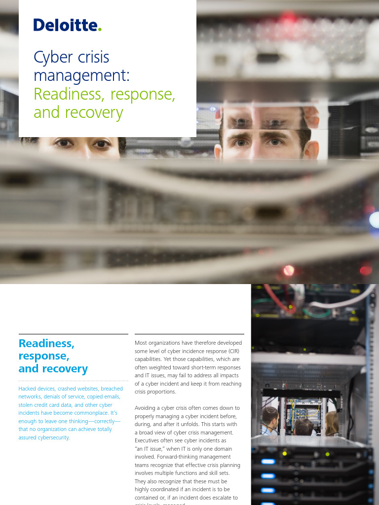 Cyber Crisis Management Readiness Guide | PDF | Computer Security ...
