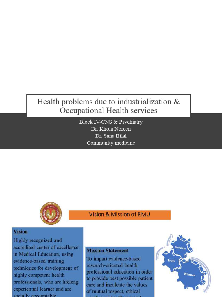 Industrialization Health Issues & Solutions | PDF | Lead | Medical ...