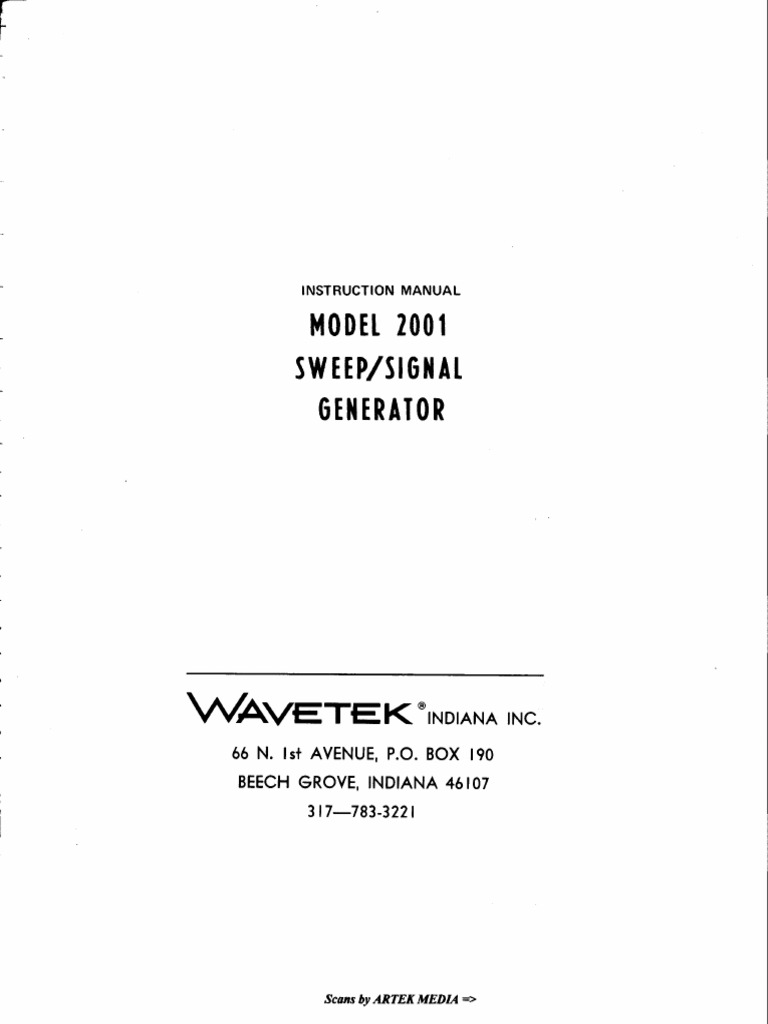 Wavetek Multimeter Manual Scans | PDF