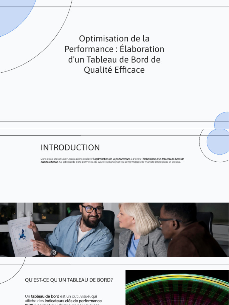 Tableau de Bord pour Optimiser la Performance | PDF | Optimisation de ...