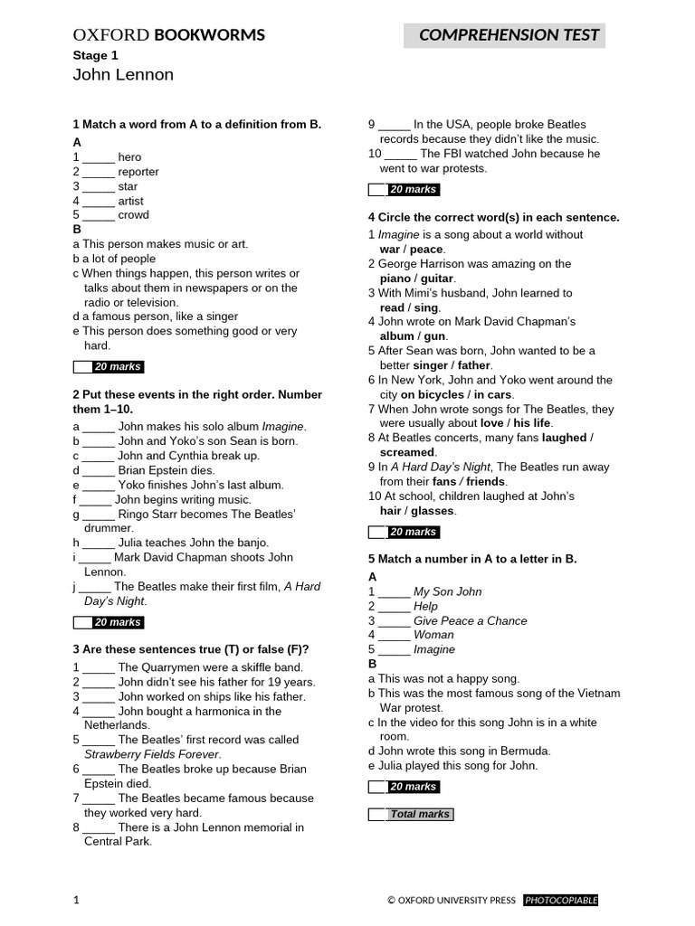 Obw John Lennon | PDF | John Lennon | The Beatles