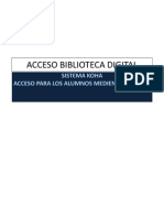 Acceso Biblioteca Digital