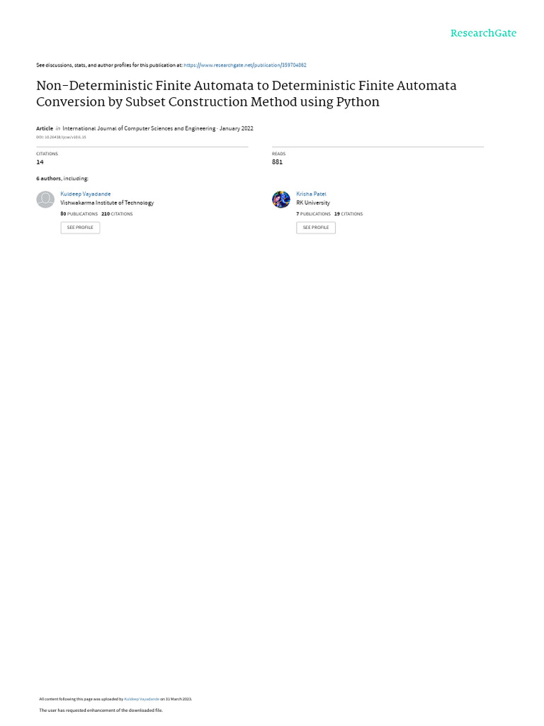 NFA to DFA Conversion Using Python | PDF | Automata Theory | Computing