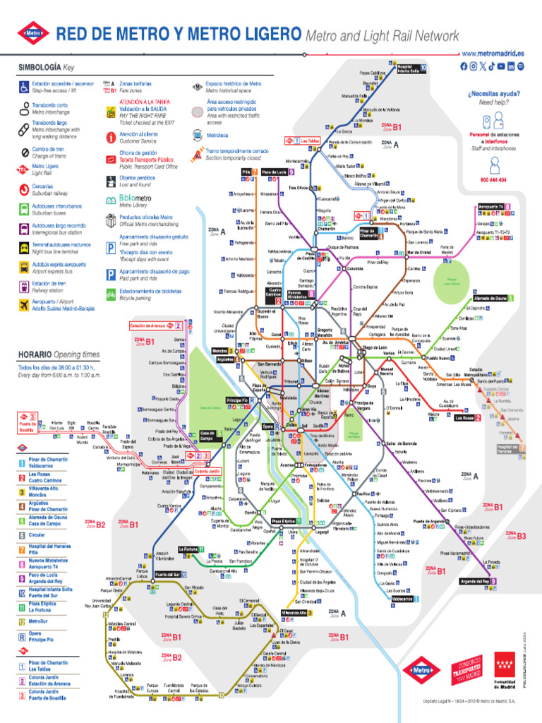 Metro Madrid Planoesquematico | PDF