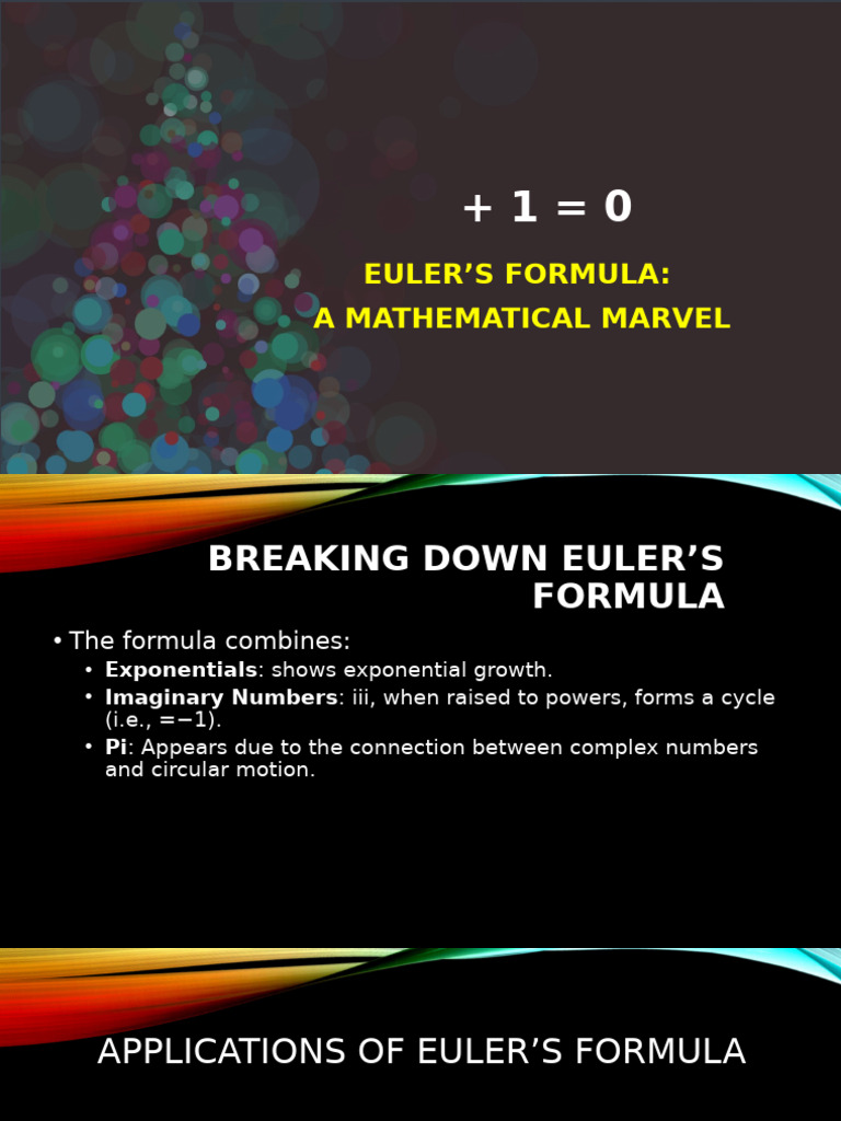 Euler's Formula for Tech Experts | PDF