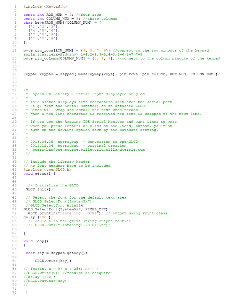 KeyPAD e LCD DEMO | PDF