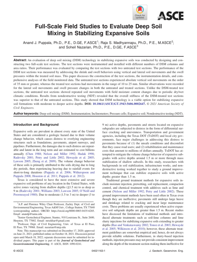 (Asce) GT 1943-5606 0002647 | PDF | Soil | Road Surface