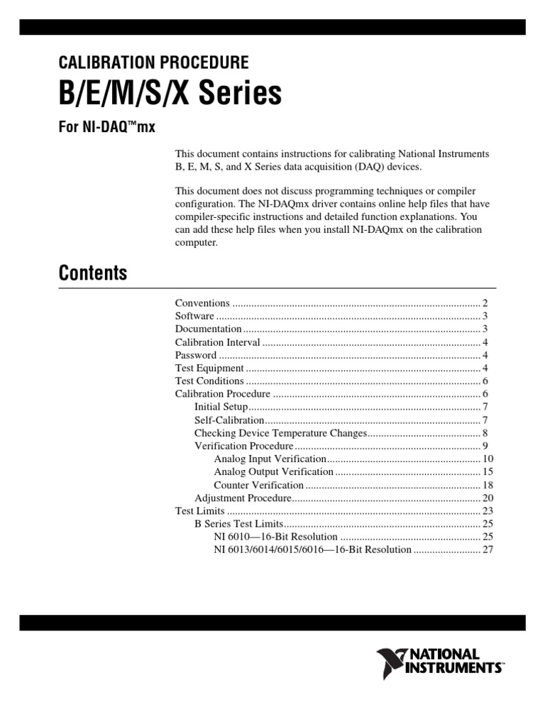 Series Calibration Procedure PDF Calibration Verification And
