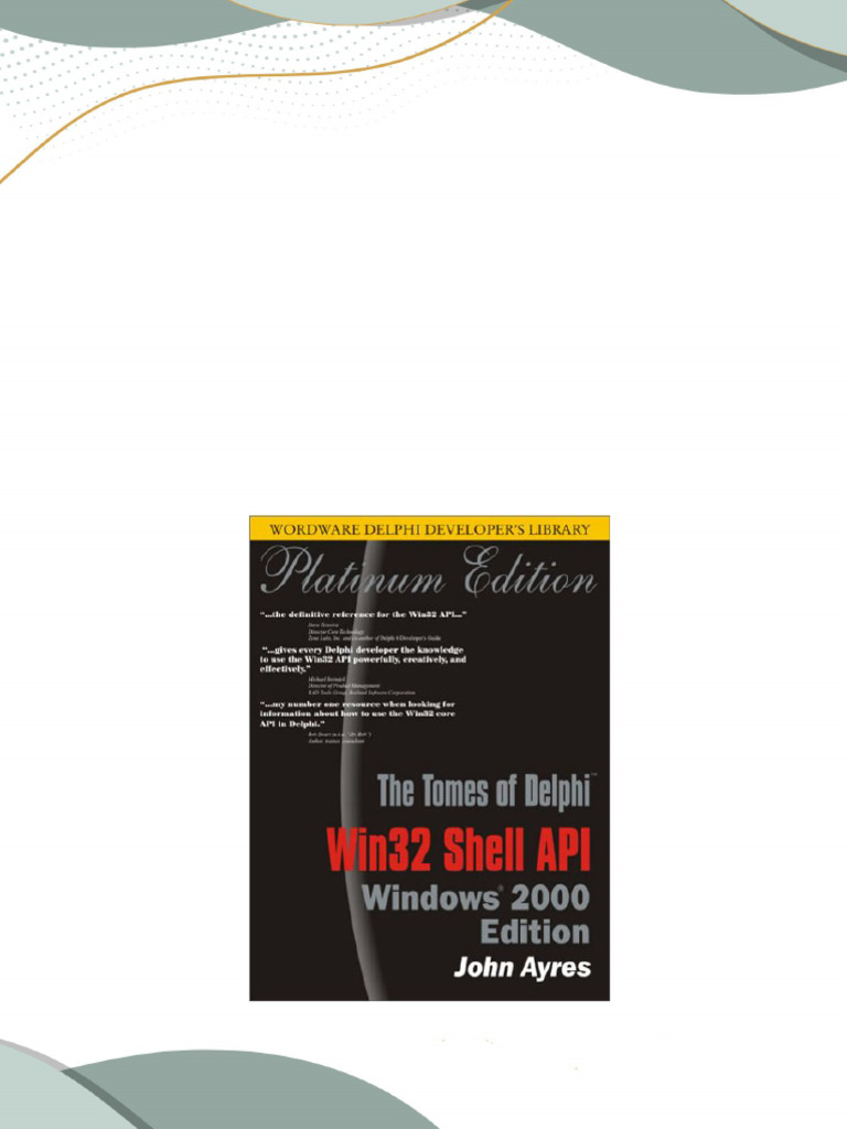 Download ebooks file tomes of delphi win32 shell api windows 2000