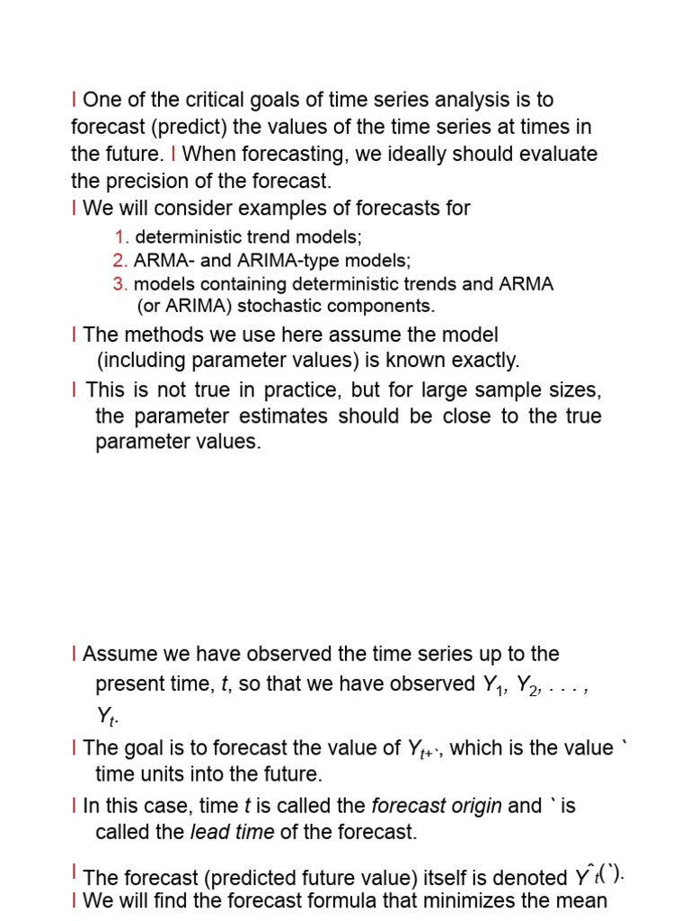 Stat 520 CH 9 Slides | PDF | Autoregressive Model | Forecasting