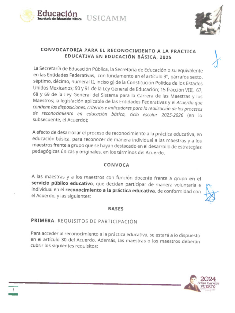 Conv Practica Educativa 2025 | PDF