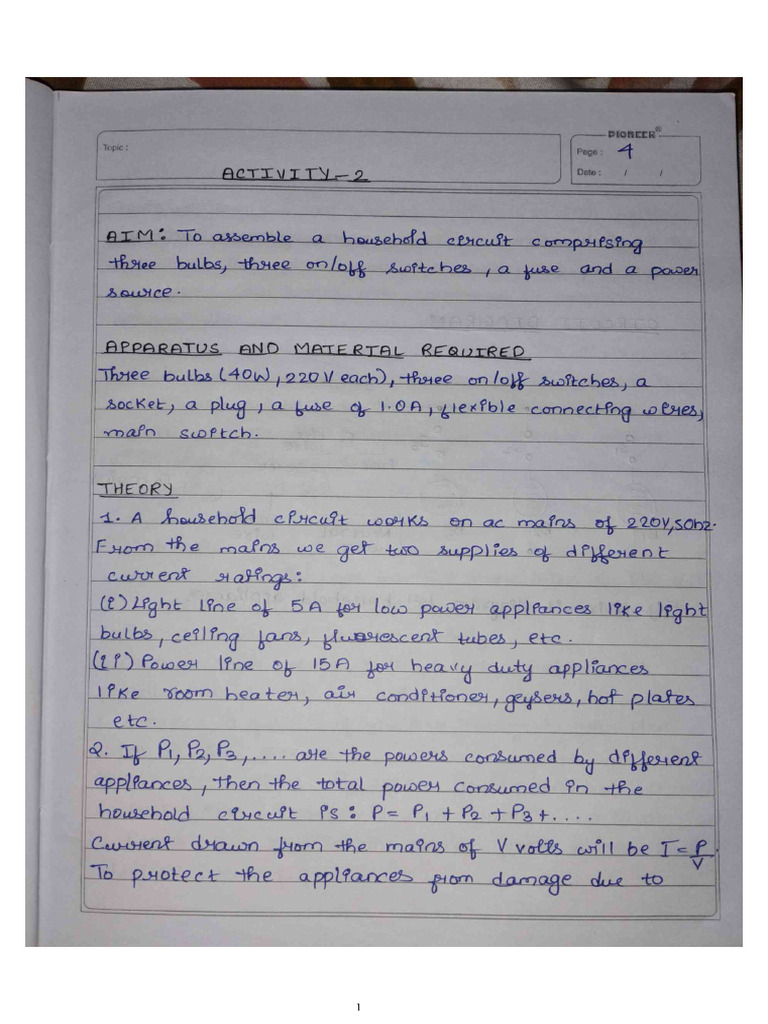 Section-A Activities | PDF