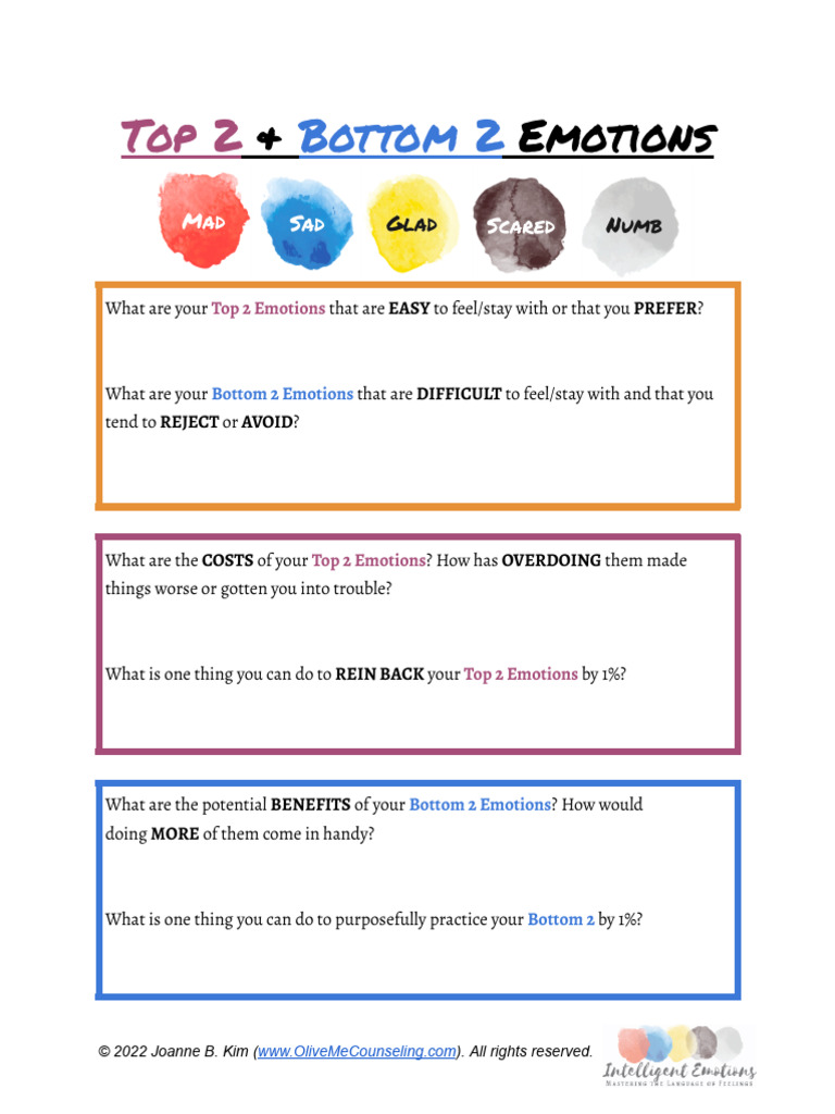 Unit+3+-+Top+2,+Bottom+2+Emotions | PDF