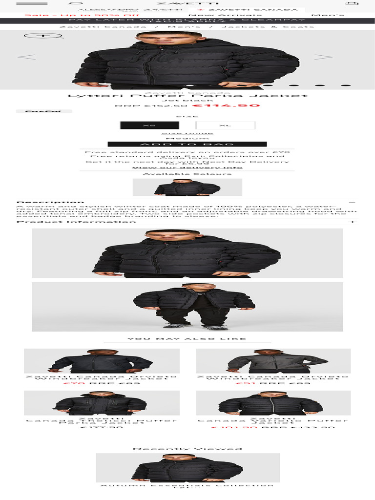 Zavetti Lyttori Puffer Jacket | PDF