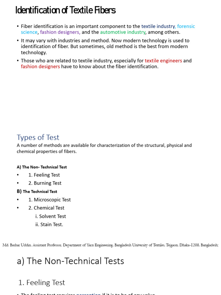 Identification of Cotton | PDF | Textiles | Yarn