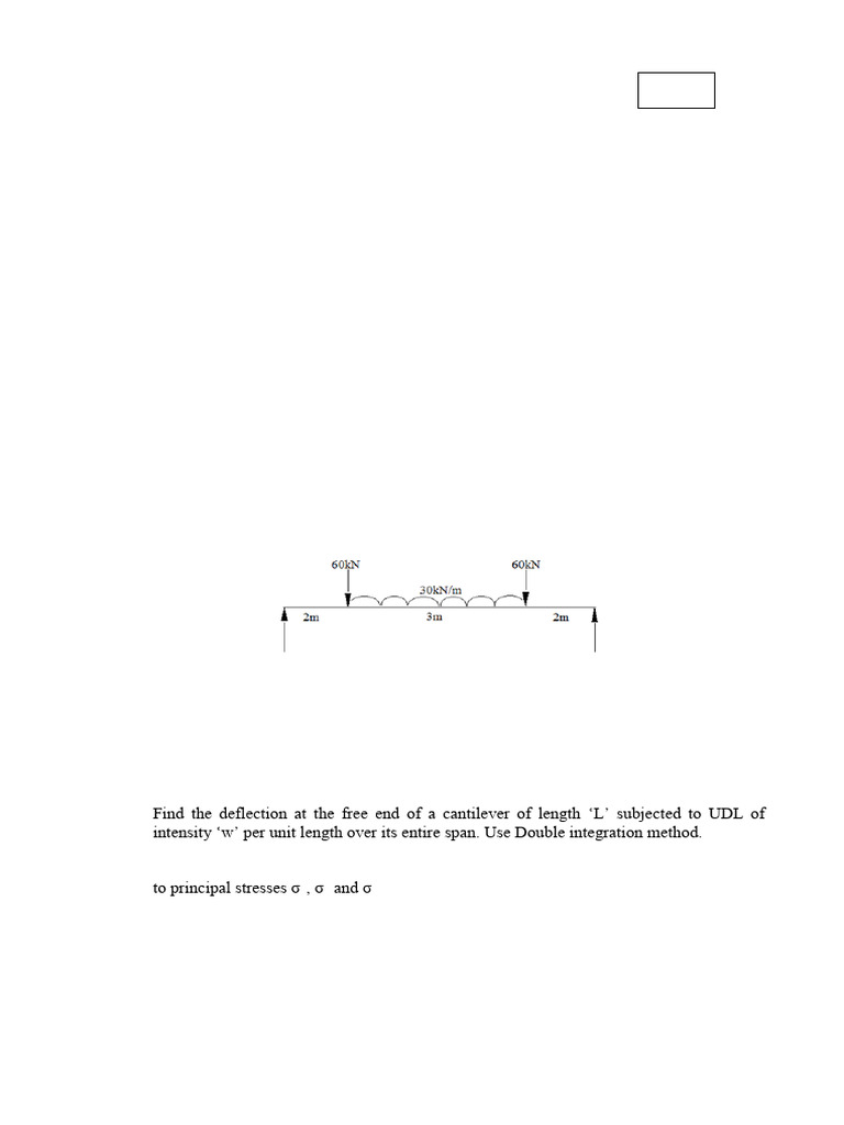 Strength of Materials Exam Paper | PDF | Beam (Structure) | Stress ...