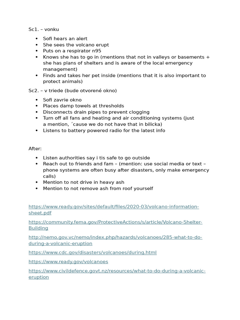 Volcanic Eruption Safety Guide | PDF