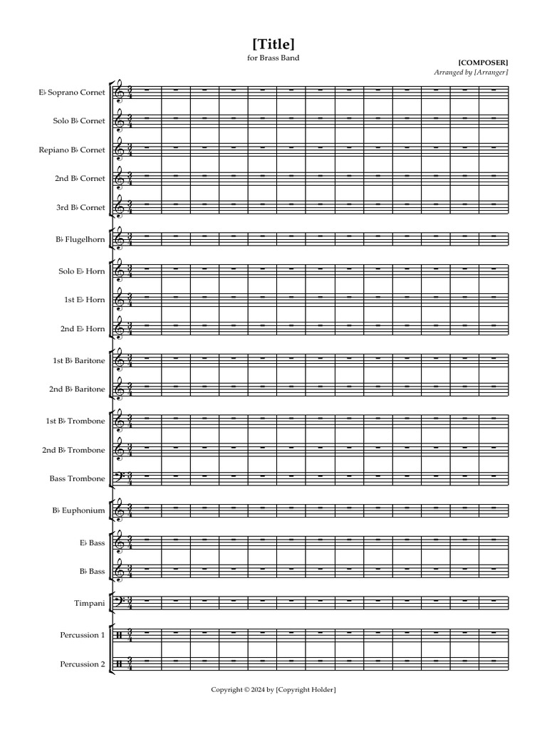 Untitled - Full Score2 | PDF | Elementary Organology | Musical Instruments