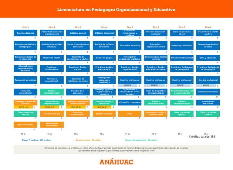 Plan de Estudios en Pedagogía | PDF | Plan de estudios | Pedagogía