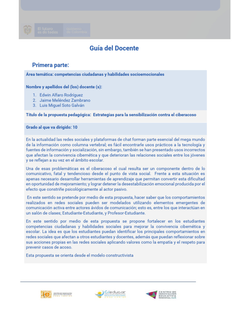 Estrategias contra el ciberacoso escolar | PDF | Acoso cibernético ...