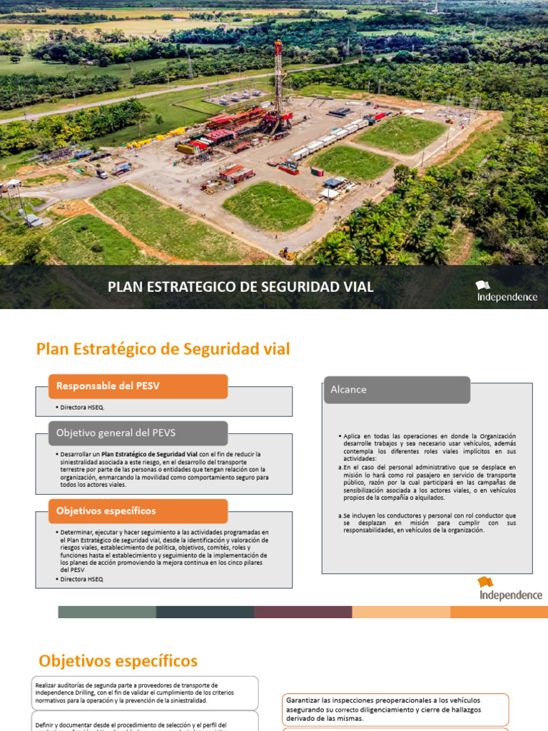 Plan Estrategico de Seguridad Vial DESARROLLO | PDF | Tráfico ...