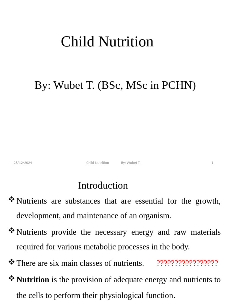 Essential Guide to Child Nutrition | PDF | Breast Milk | Breastfeeding
