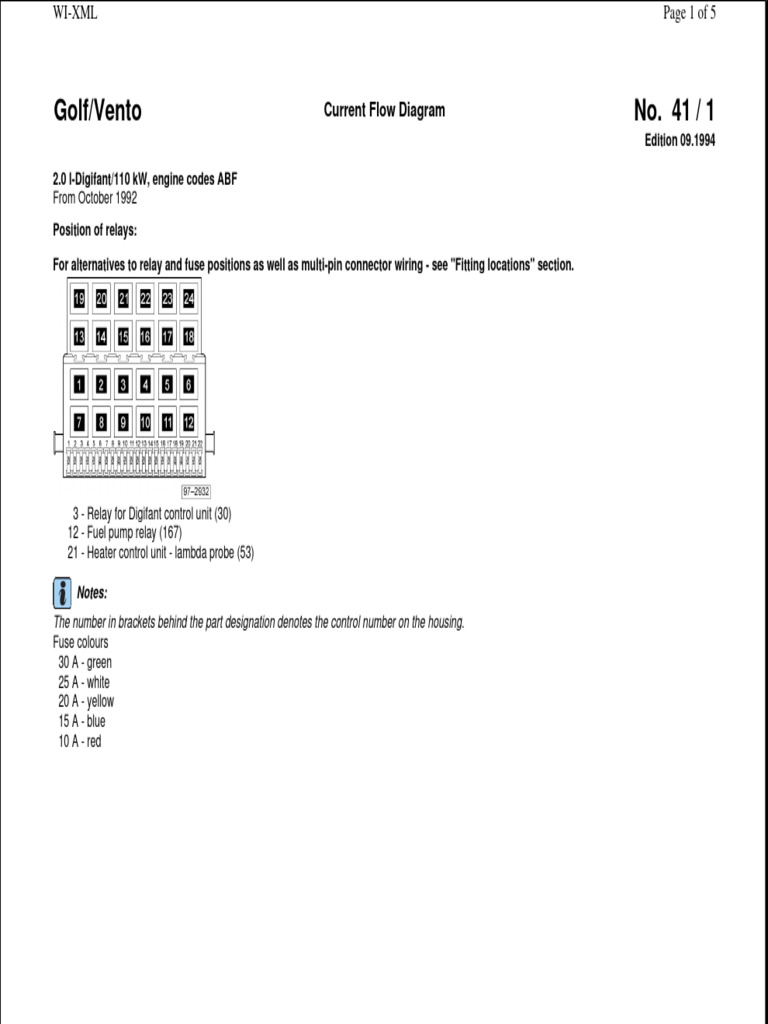 Golf/Vento Digifant Wiring Diagram | PDF | Engines | Mechanical Engineering