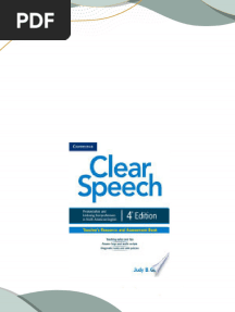 Instant download Clear Speech Teacher s Resource and Assessment Book 4th Edition Judy B. Gilbert pdf all chapter